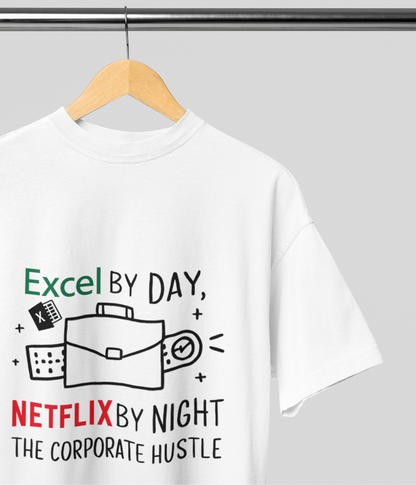 Excel - Netflix - Men's Terry Oversized T-Shirt - aiink