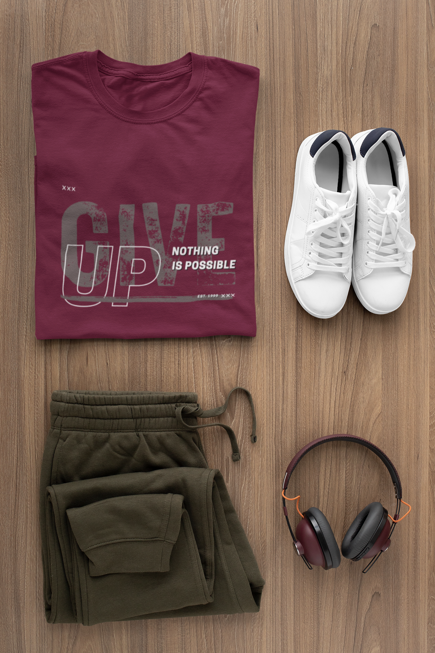 Give Up! - Men's Full Sleeve T-Shirt - aiink