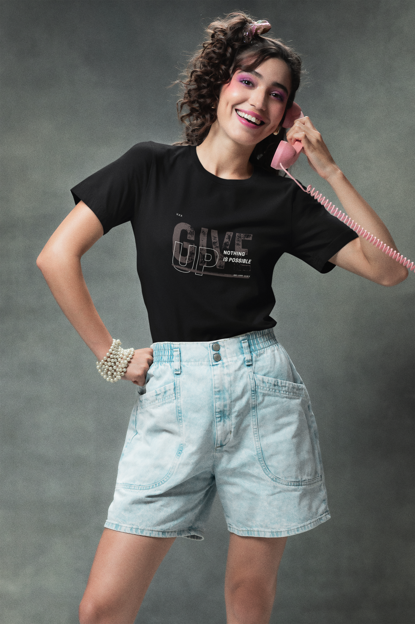 Give Up - Women's Supima Cotton T-Shirt - aiink