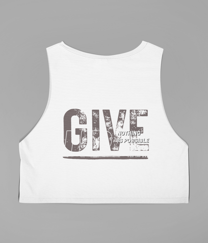 Give up - Women's Crop Tank - aiink