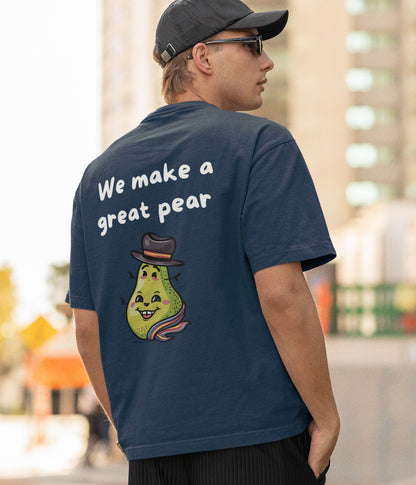 Great Pear - Unisex Oversized Classic T-Shirt- Dark - aiink