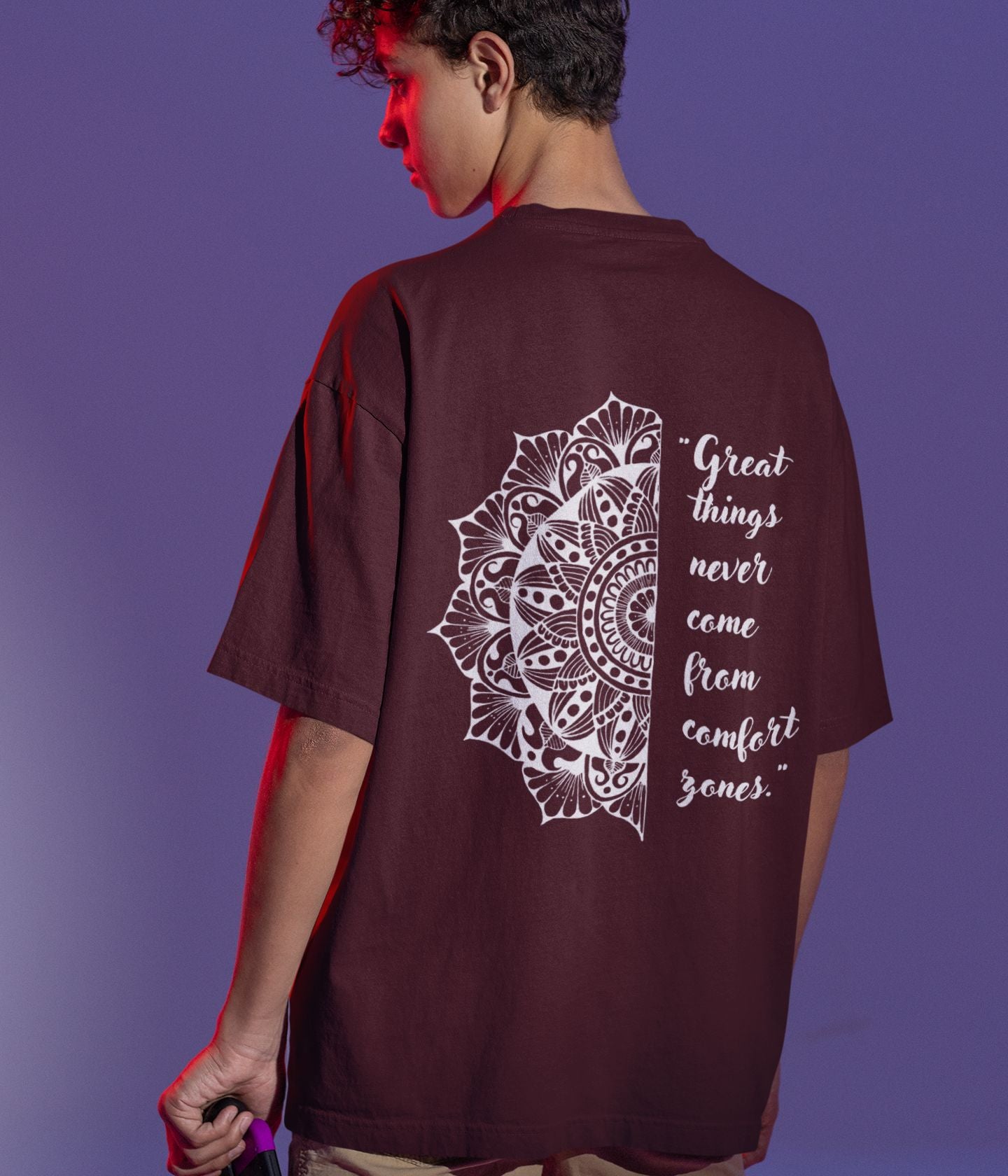 Great Things - Terry Oversized T-Shirt - Dark - aiink