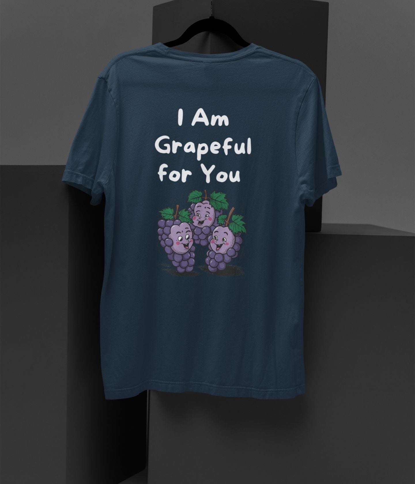 I Am So Grapeful For You - Unisex Oversized Classic T-Shirt - Dark - aiink