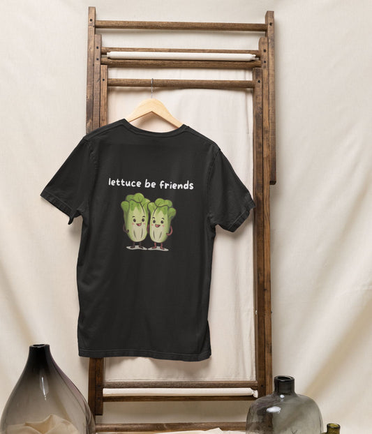 Lettuce Be Friends - Unisex Classic T-Shirt - Dark - aiink