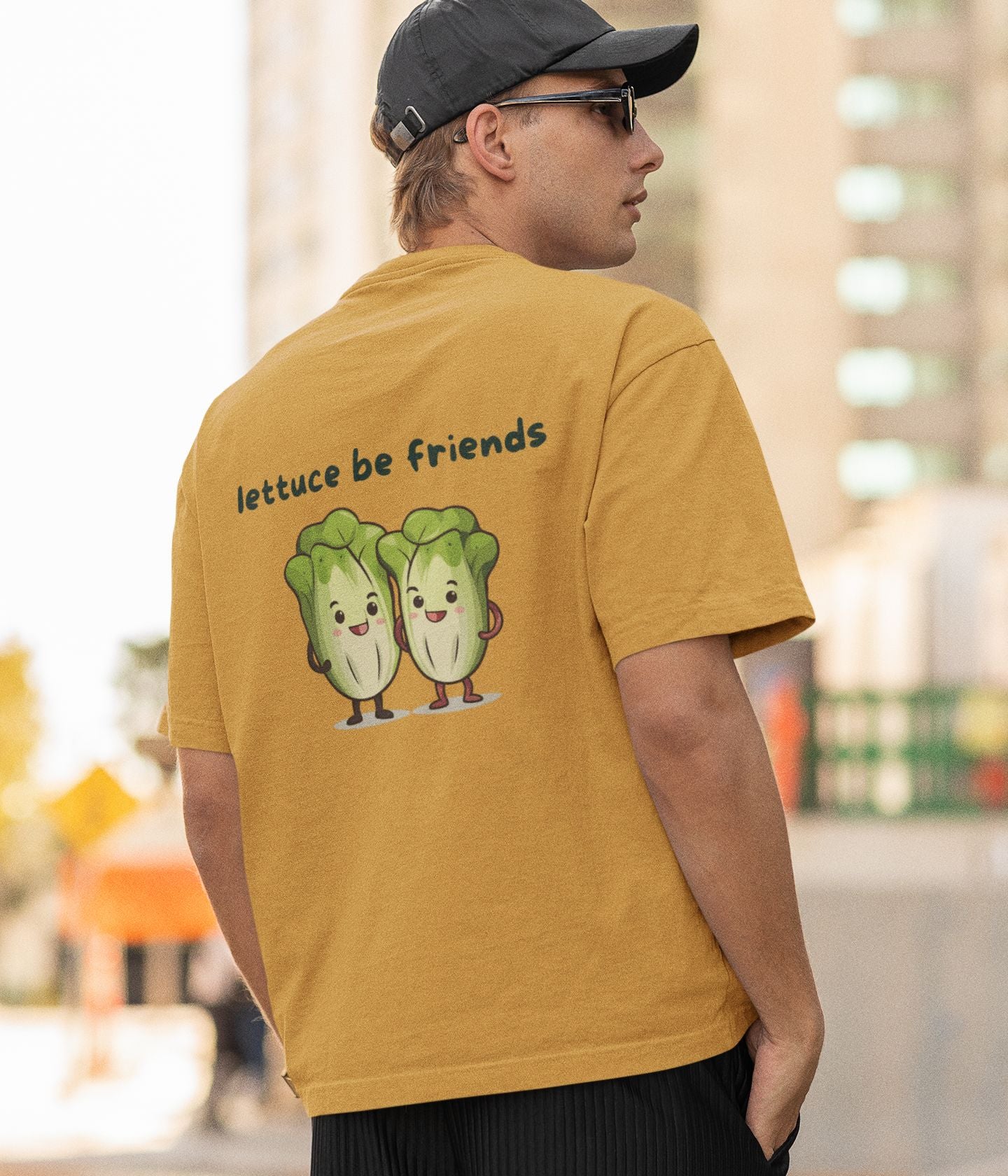 Lettuce Be Friends - Unisex Oversized Classic T-Shirt - aiink