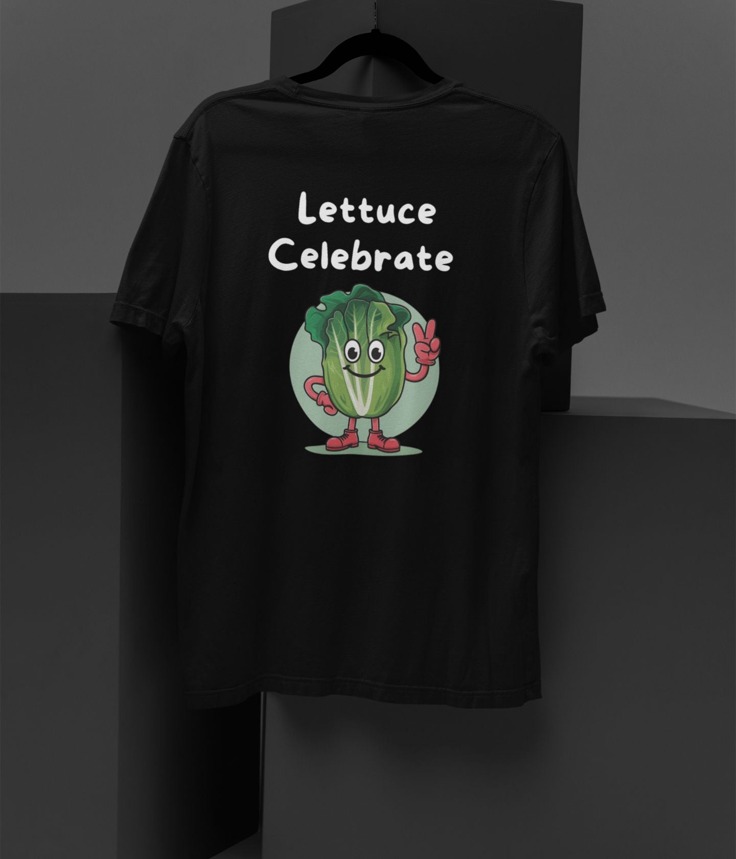 Lettuce Celebrate - Terry Oversized T-Shirt - Dark - aiink