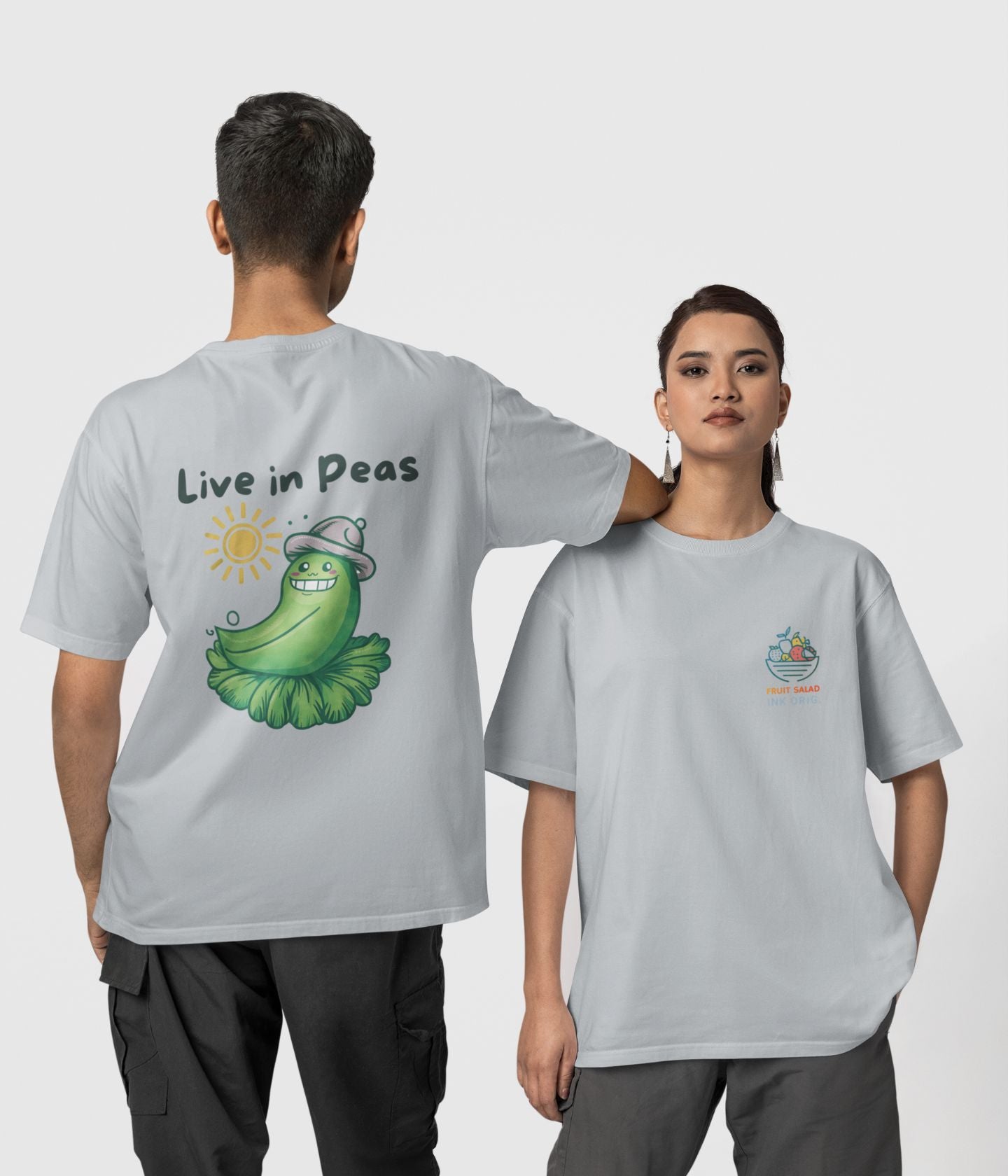 Live In Peas - Unisex Oversized Classic T-Shirt - aiink