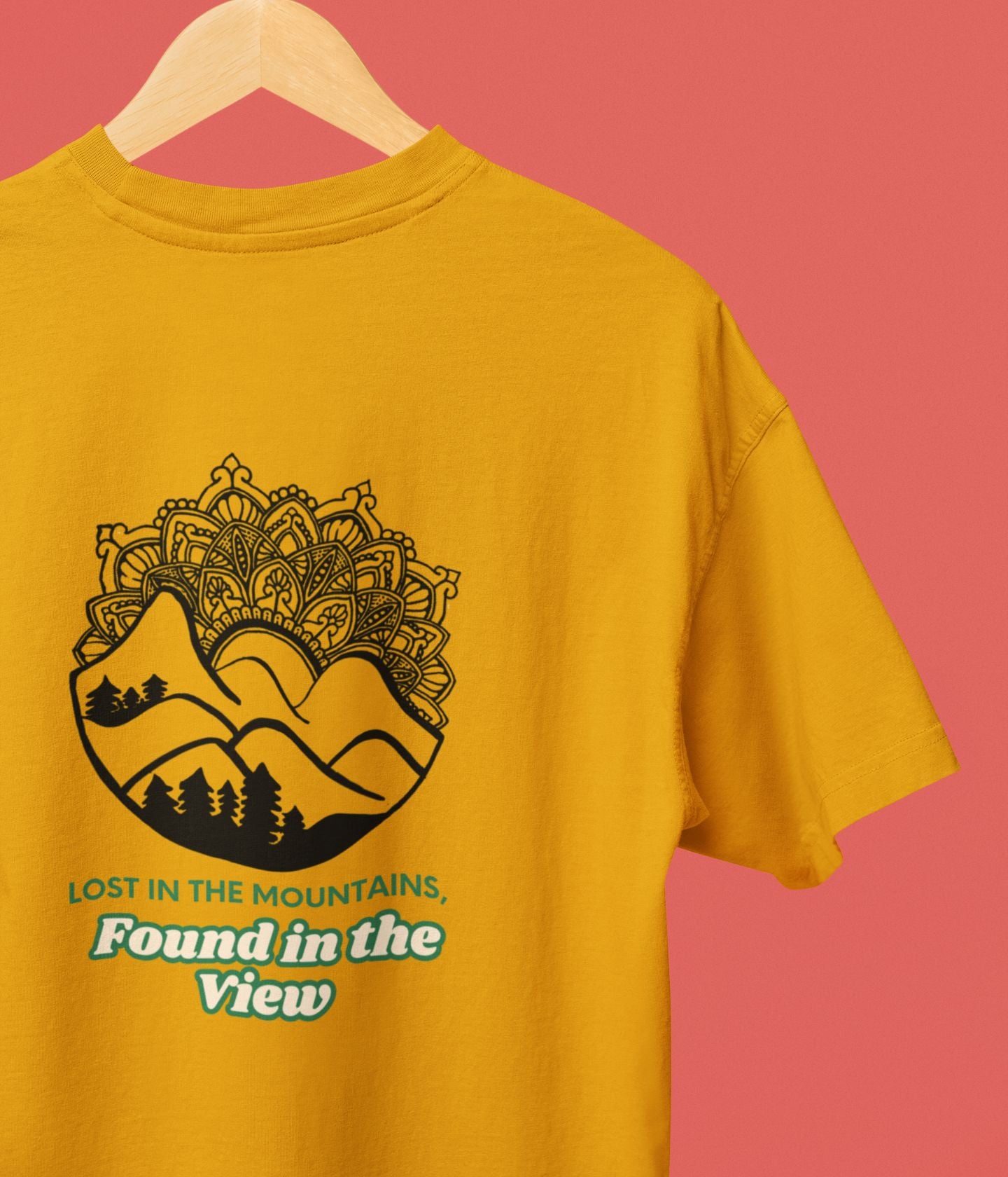 Lost In The Mountains - Oversized Classic T-Shirt Ai Ink™