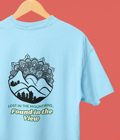 Lost In The Mountains - Oversized Classic T-Shirt Ai Ink™