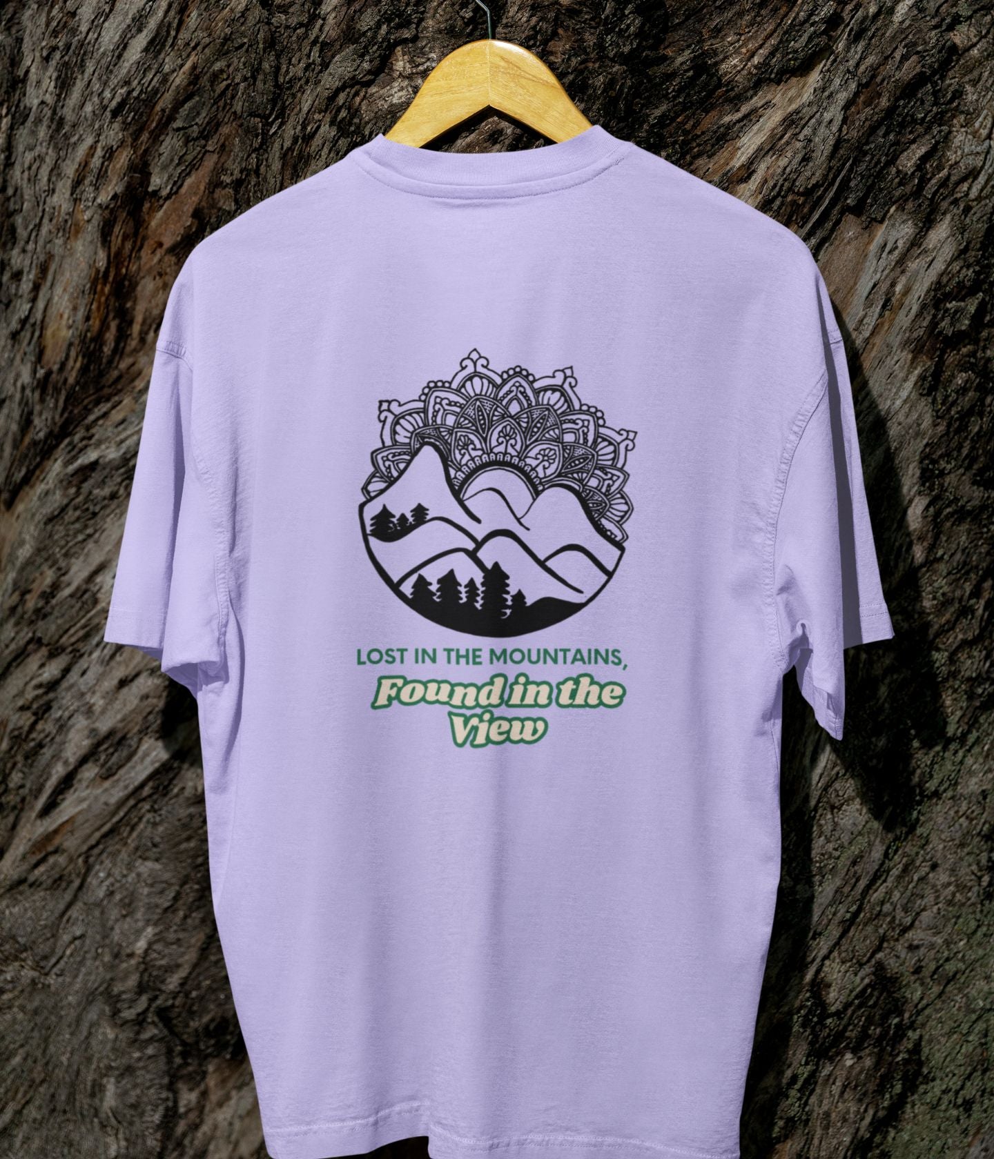 Lost In The Mountains - Terry Oversized T-Shirt Ai Ink™