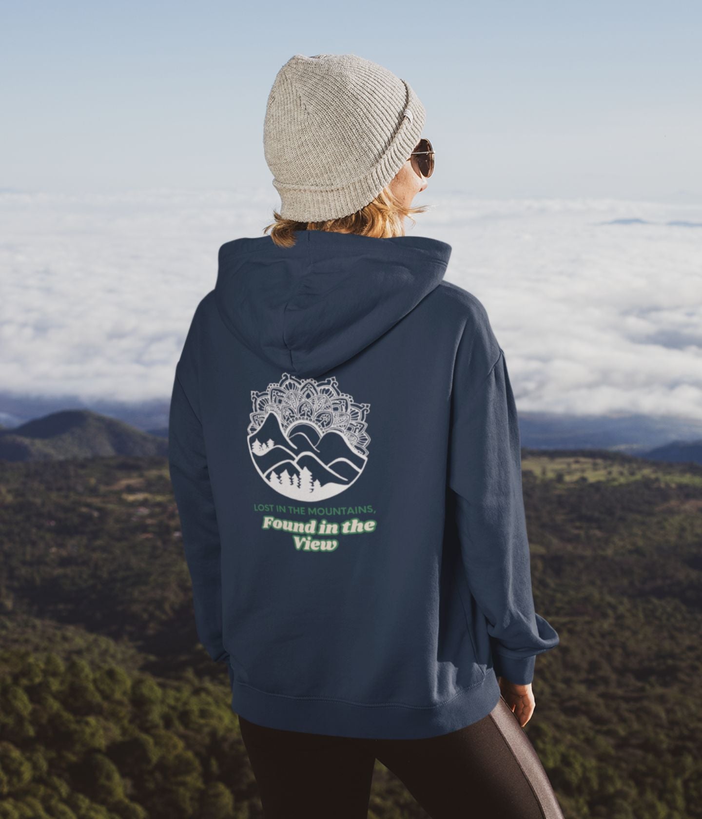 Lost In The Mountains - Unisex Hoodie - Dark Ai Ink™