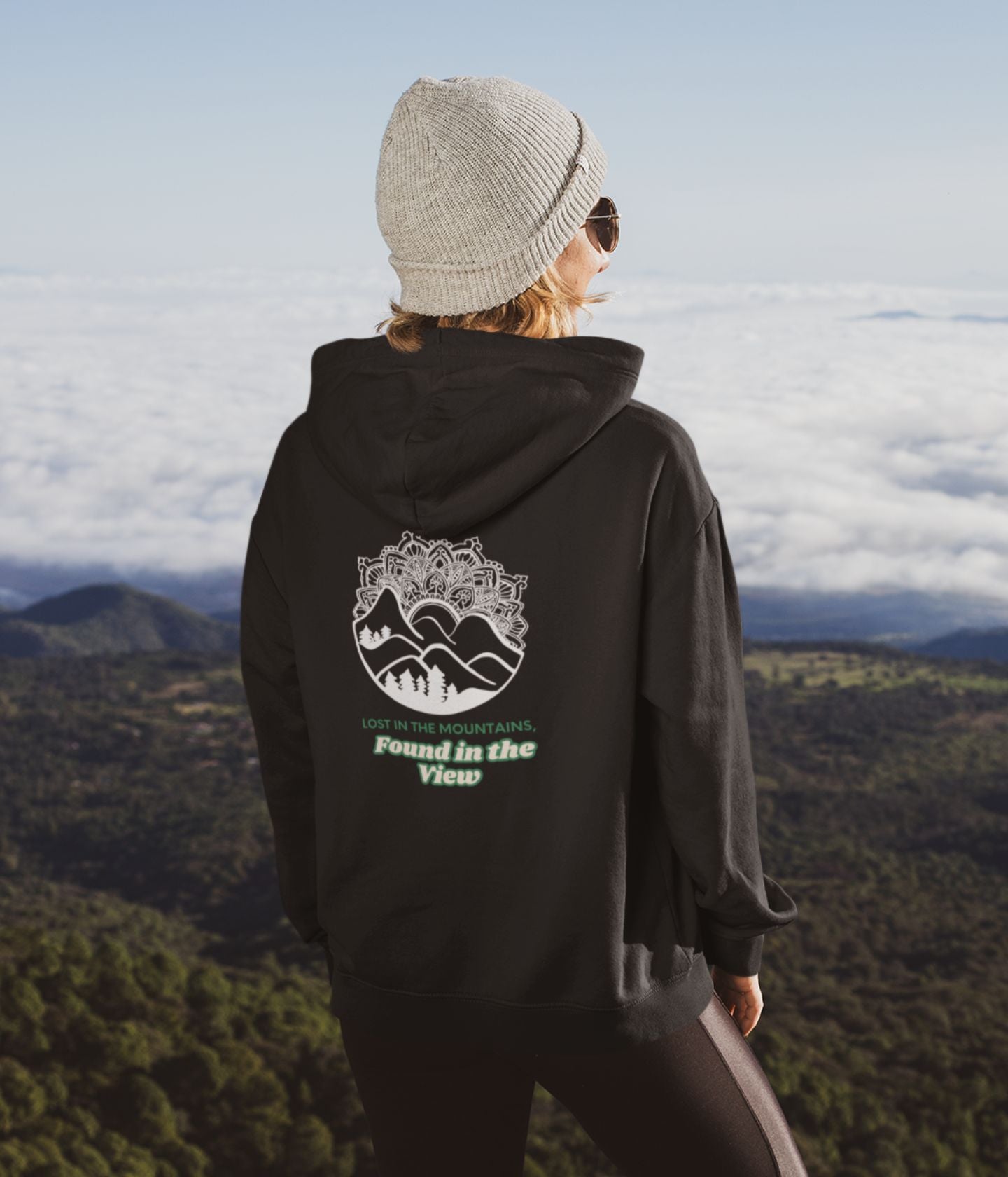 Lost In The Mountains - Unisex Hoodie - Dark Ai Ink™