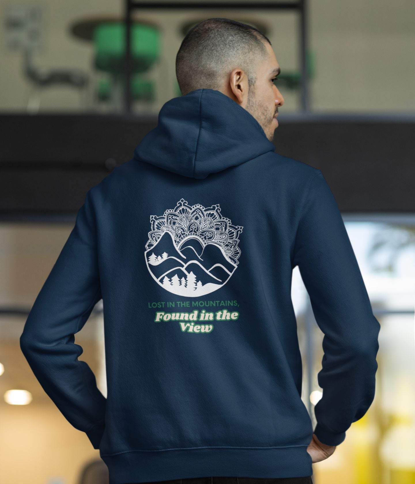 Lost In The Mountains - Unisex Hoodie - Dark Ai Ink™