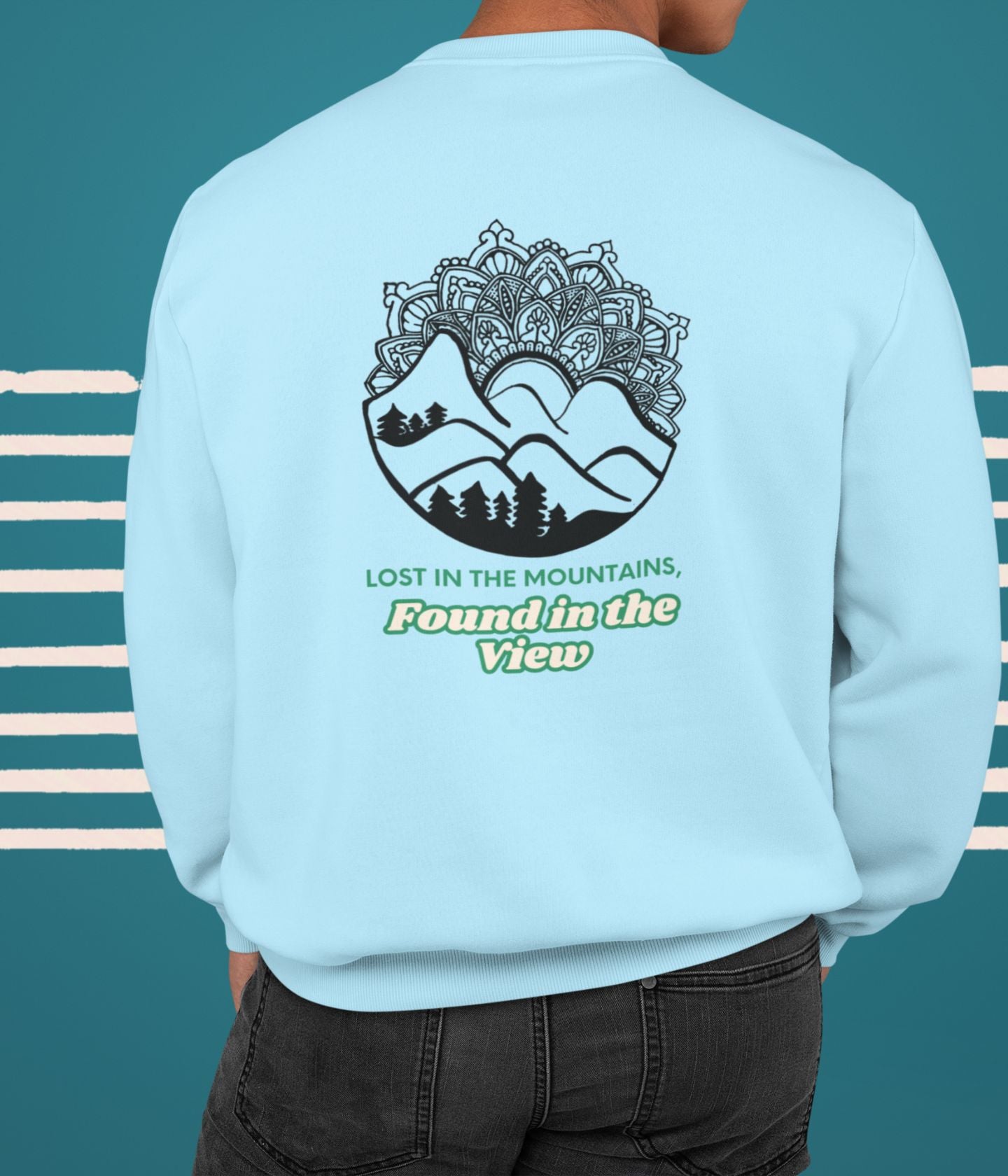 Lost In The Mountains - Unisex Sweatshirt Ai Ink™