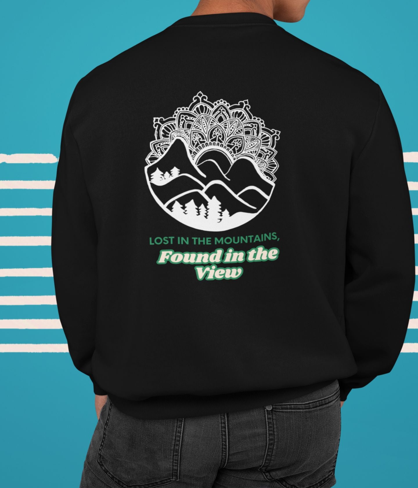 Lost In The Mountains - Unisex Sweatshirt - Dark Ai Ink™