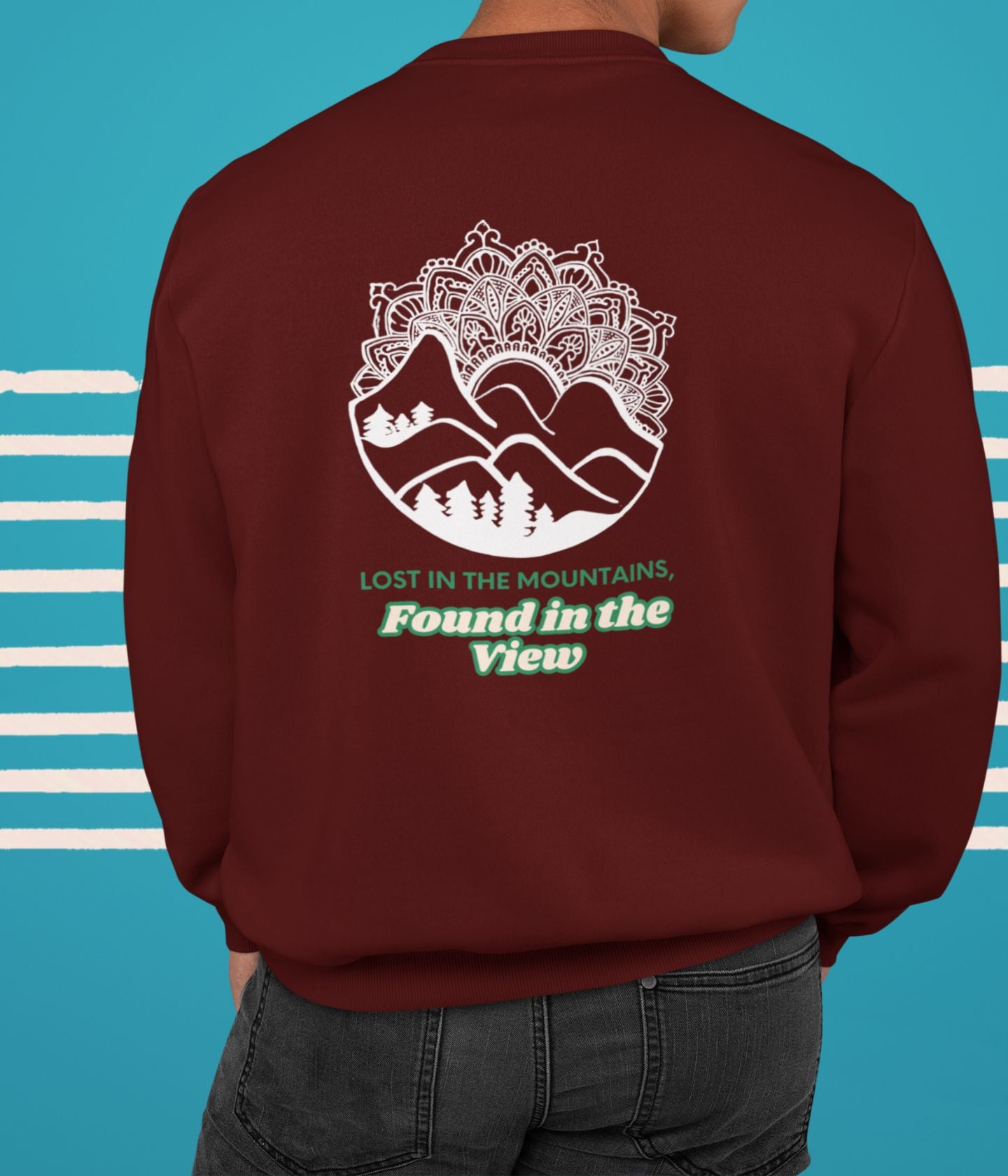 Lost In The Mountains - Unisex Sweatshirt - Dark Ai Ink™