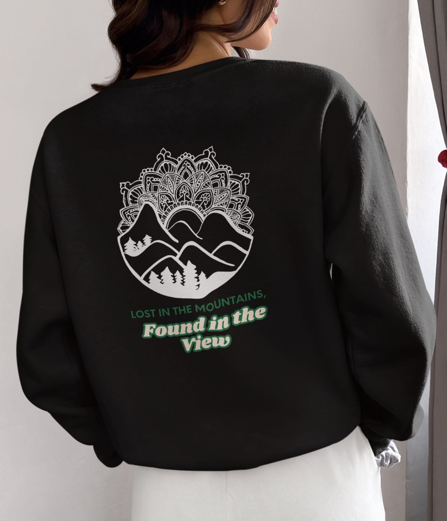 Lost In The Mountains - Unisex Sweatshirt - Dark Ai Ink™