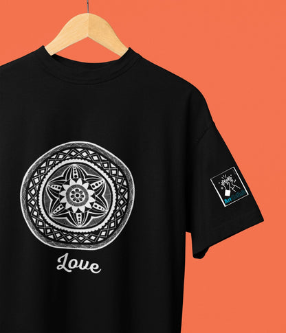 Love - Oversized Classic T-Shirt - Dark - aiink