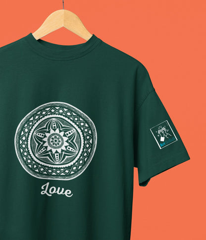 Love - Oversized Classic T-Shirt - Dark - aiink