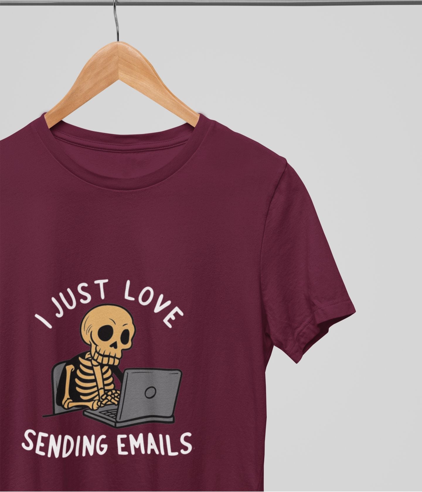 Love Sending Emails - Men's Supima Cotton T-Shirt - Dark - aiink