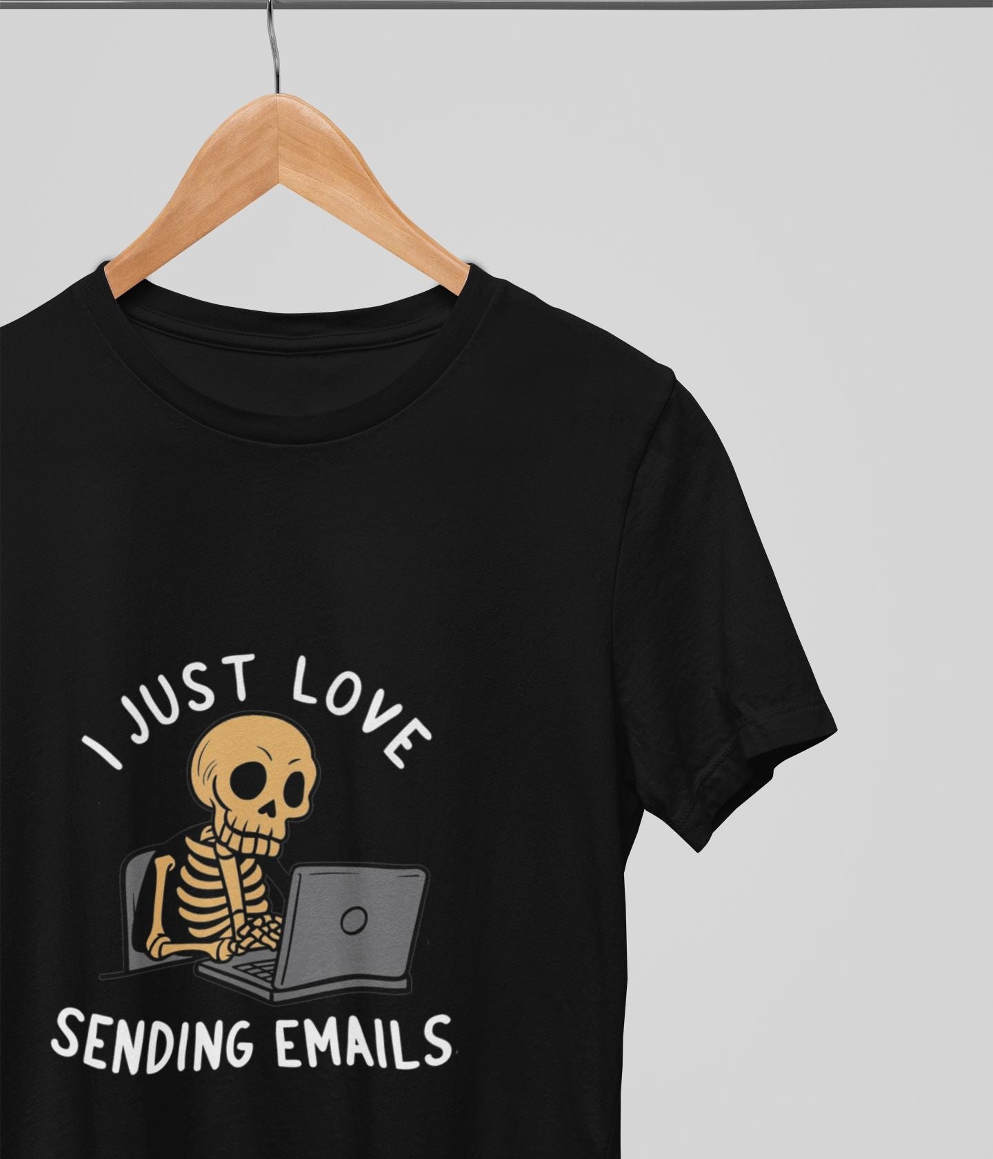 Love Sending Emails - Men's Supima Cotton T-Shirt - Dark - aiink