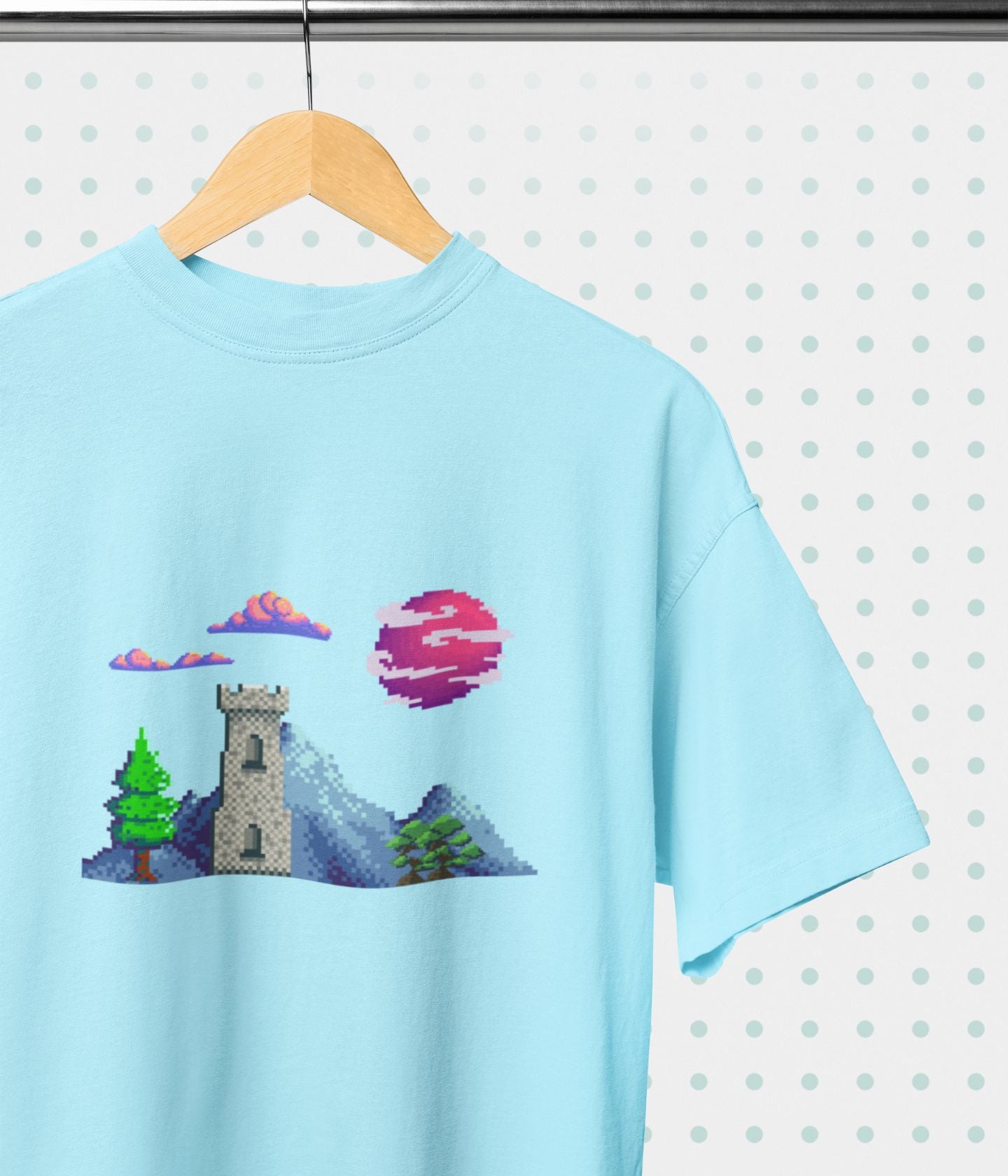 Lunar Castle - Oversized Classic T-Shirt Ai Ink™