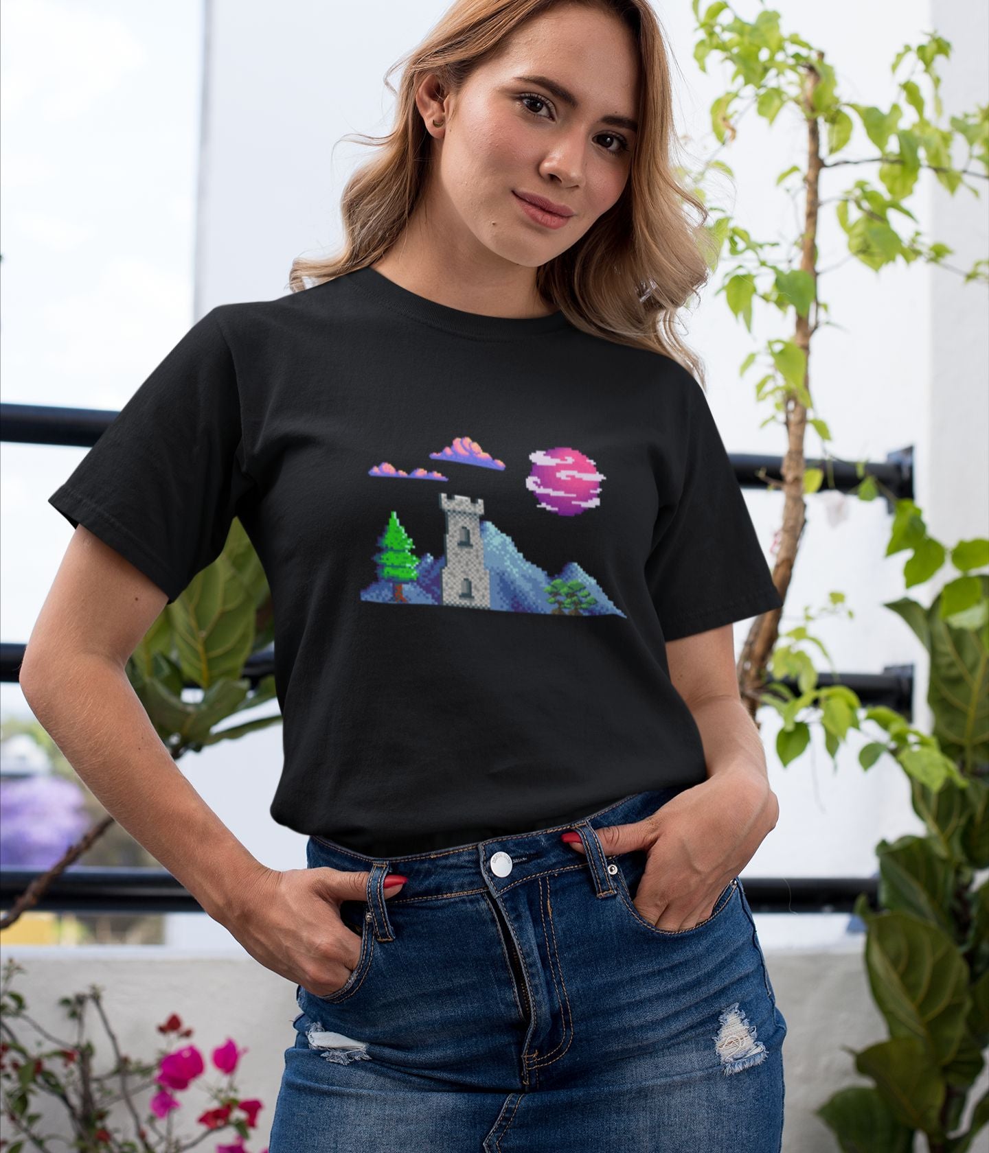 Lunar Castle - Unisex Classic T-Shirt - Dark Ai Ink™