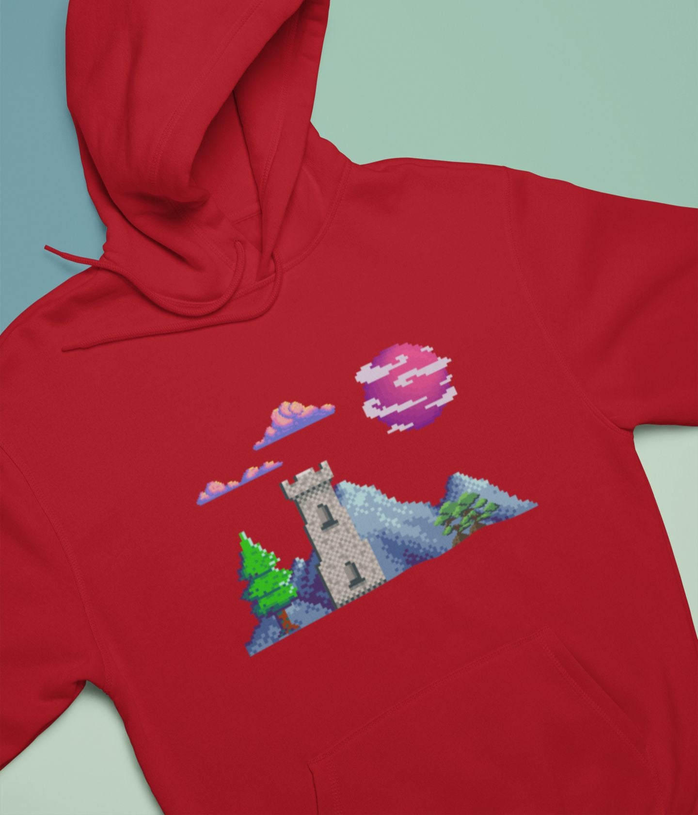 Lunar Castle - Unisex Hoodie - Dark Ai Ink™