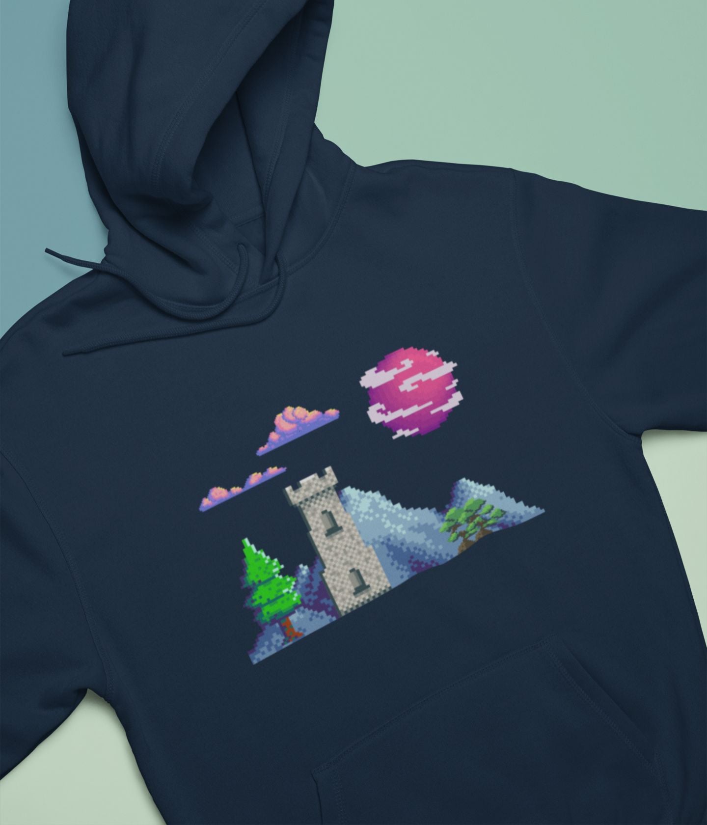 Lunar Castle - Unisex Hoodie - Dark Ai Ink™