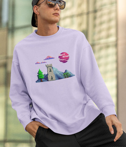 Lunar Castle - Unisex Sweatshirt Ai Ink™