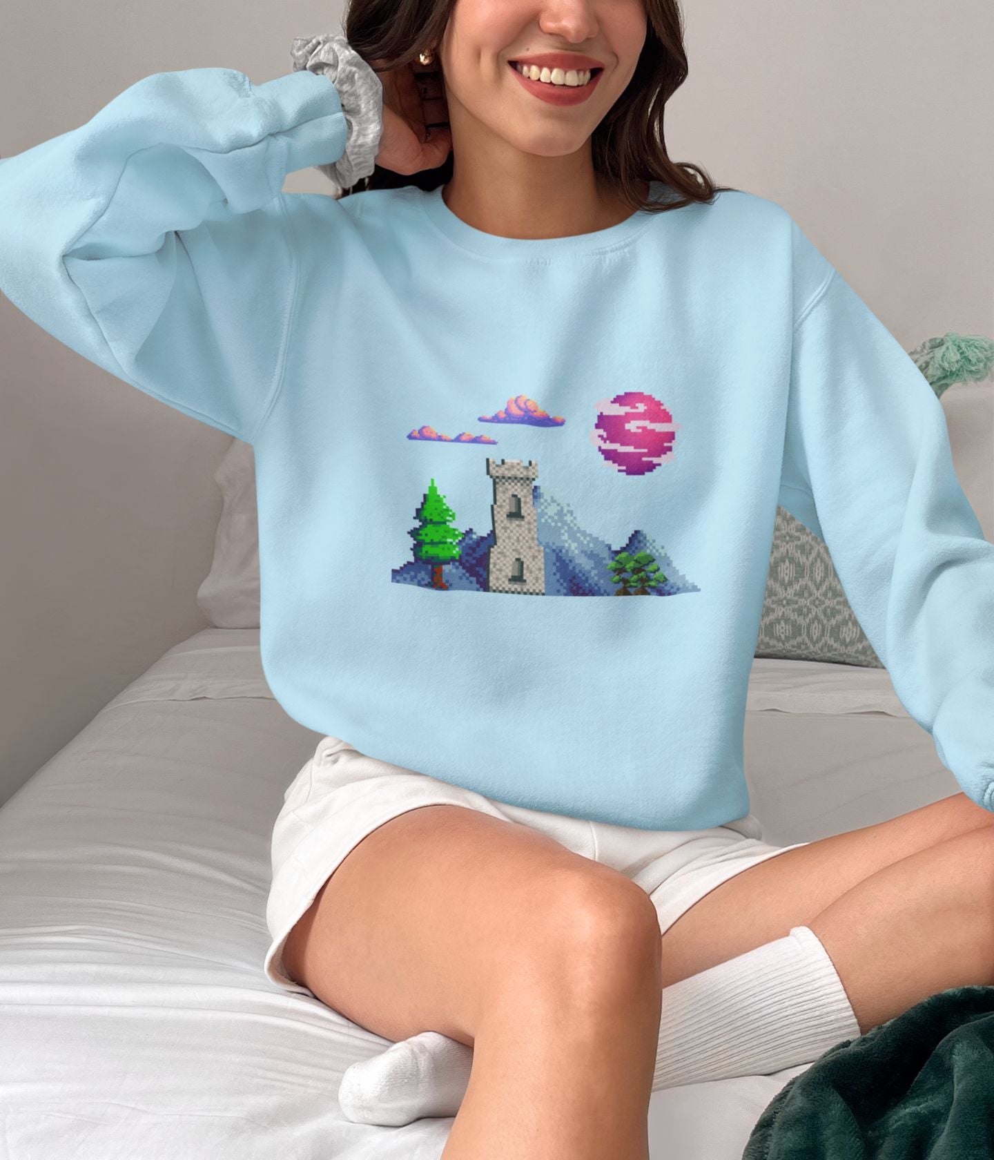 Lunar Castle - Unisex Sweatshirt Ai Ink™