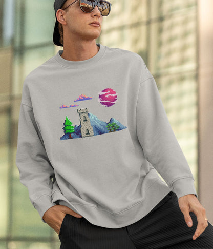 Lunar Castle - Unisex Sweatshirt Ai Ink™