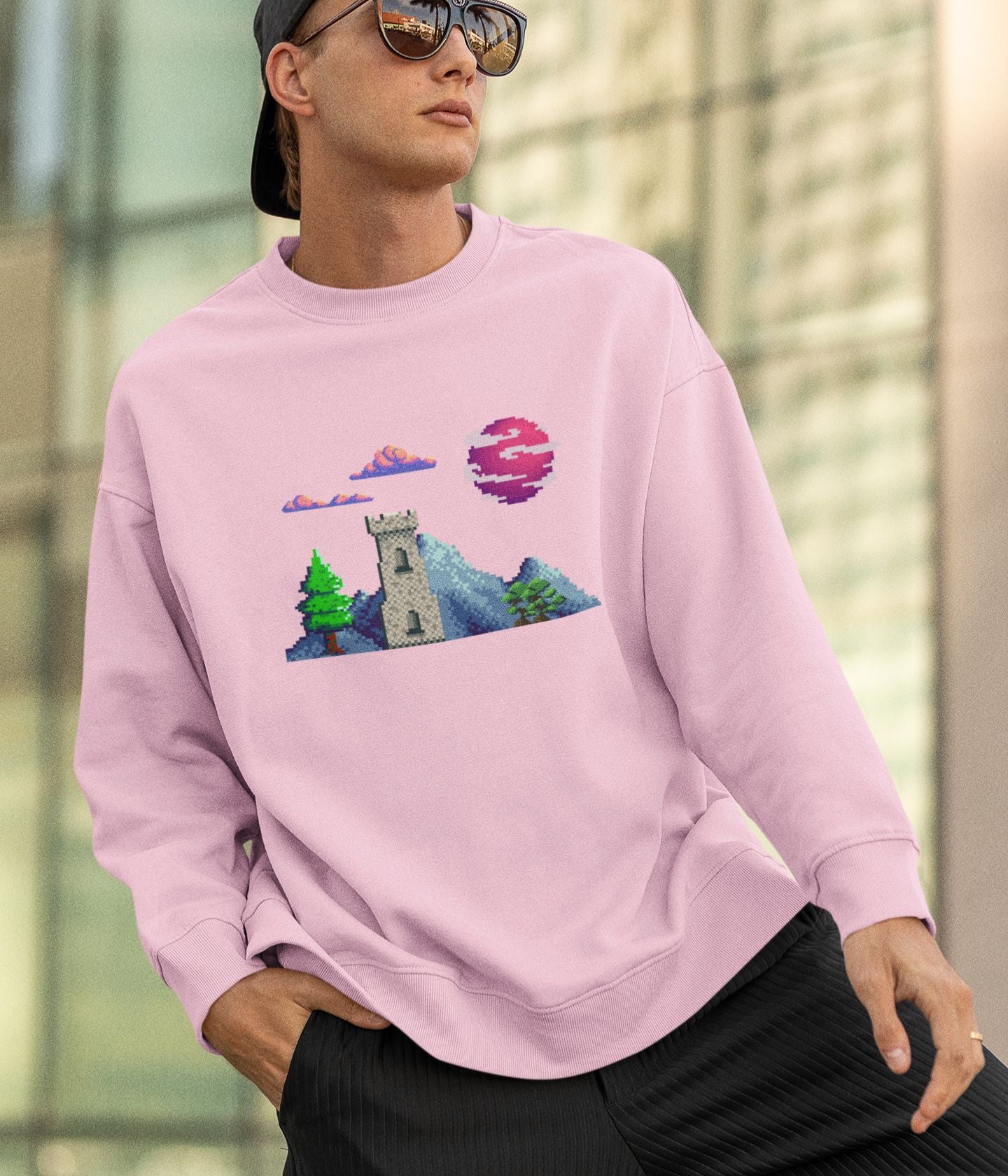 Lunar Castle - Unisex Sweatshirt Ai Ink™