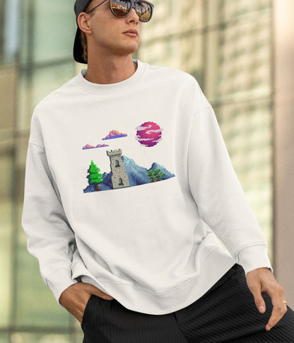 Lunar Castle - Unisex Sweatshirt Ai Ink™