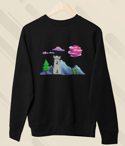 Lunar Castle - Unisex Sweatshirt - Dark Ai Ink™