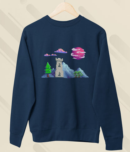 Lunar Castle - Unisex Sweatshirt - Dark Ai Ink™