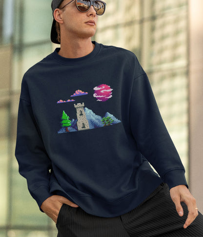 Lunar Castle - Unisex Sweatshirt - Dark Ai Ink™