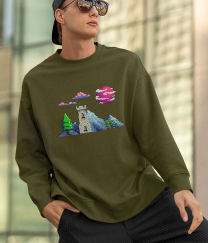 Lunar Castle - Unisex Sweatshirt - Dark Ai Ink™