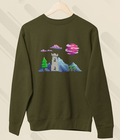 Lunar Castle - Unisex Sweatshirt - Dark Ai Ink™