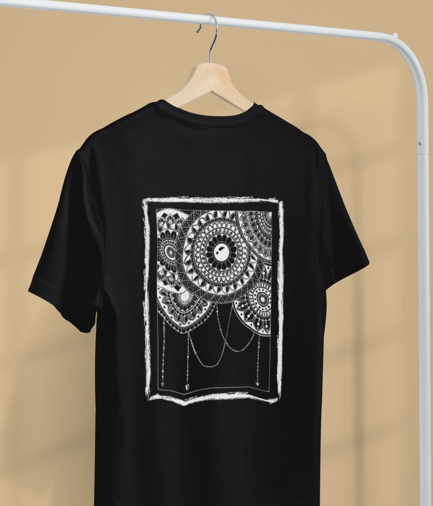 Mandala Frame - Unisex Classic T-Shirt - Dark - aiink
