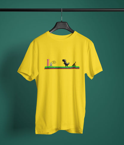 Mario Meets Dino - Unisex Classic T-Shirt Ai Ink™