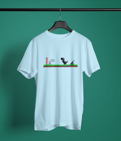 Mario Meets Dino - Unisex Classic T-Shirt Ai Ink™