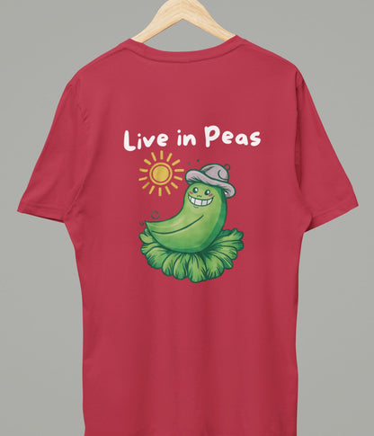 Live In Peas - Unisex Classic T-Shirt - Dark - aiink