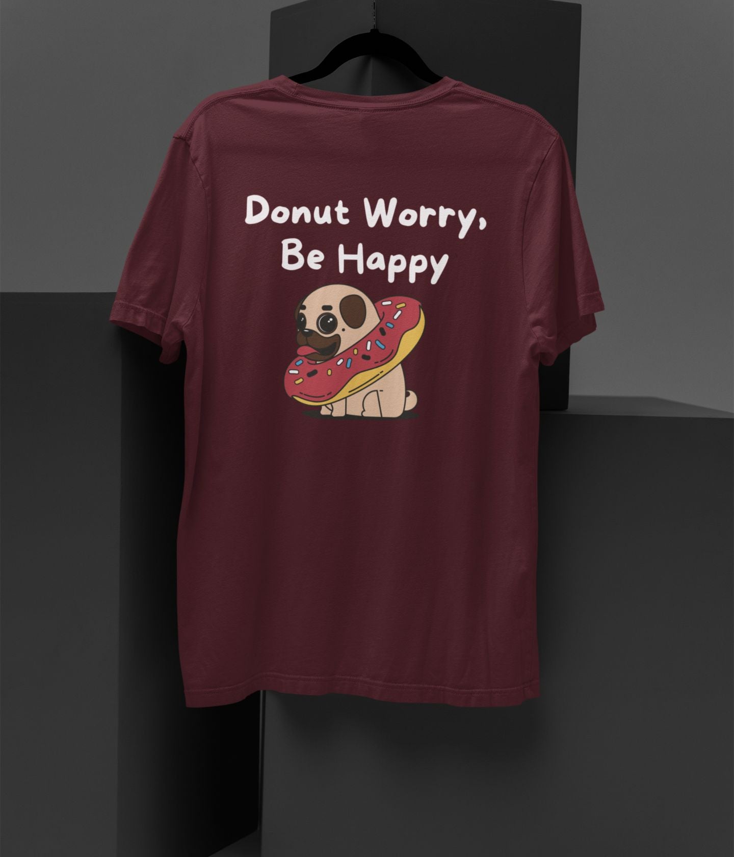 Donut Worry - Unisex Oversized Classic T-Shirt - Dark - aiink