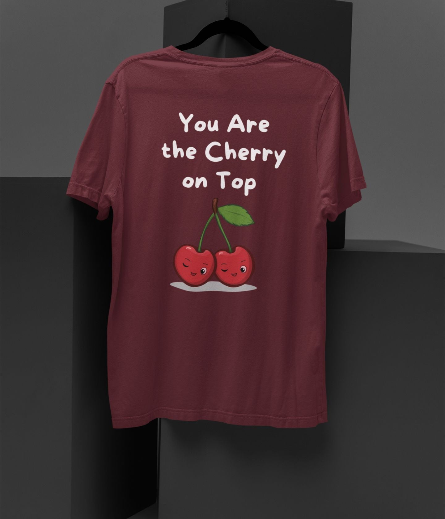 Cherry On Top - Unisex Oversized Classic T-Shirt - Dark - aiink