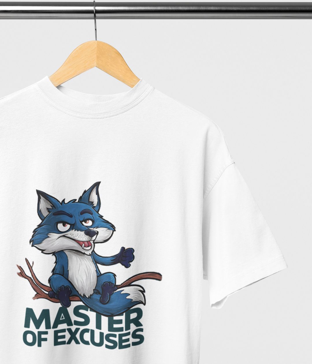 Master of Excuses - Terry Cotton Oversized T-Shirt - aiink