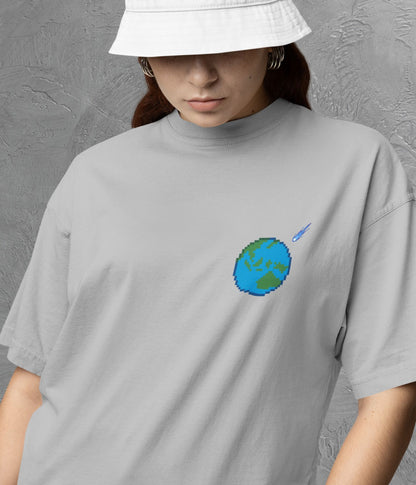 Meteor Impact - Oversized Classic T-Shirt Ai Ink™