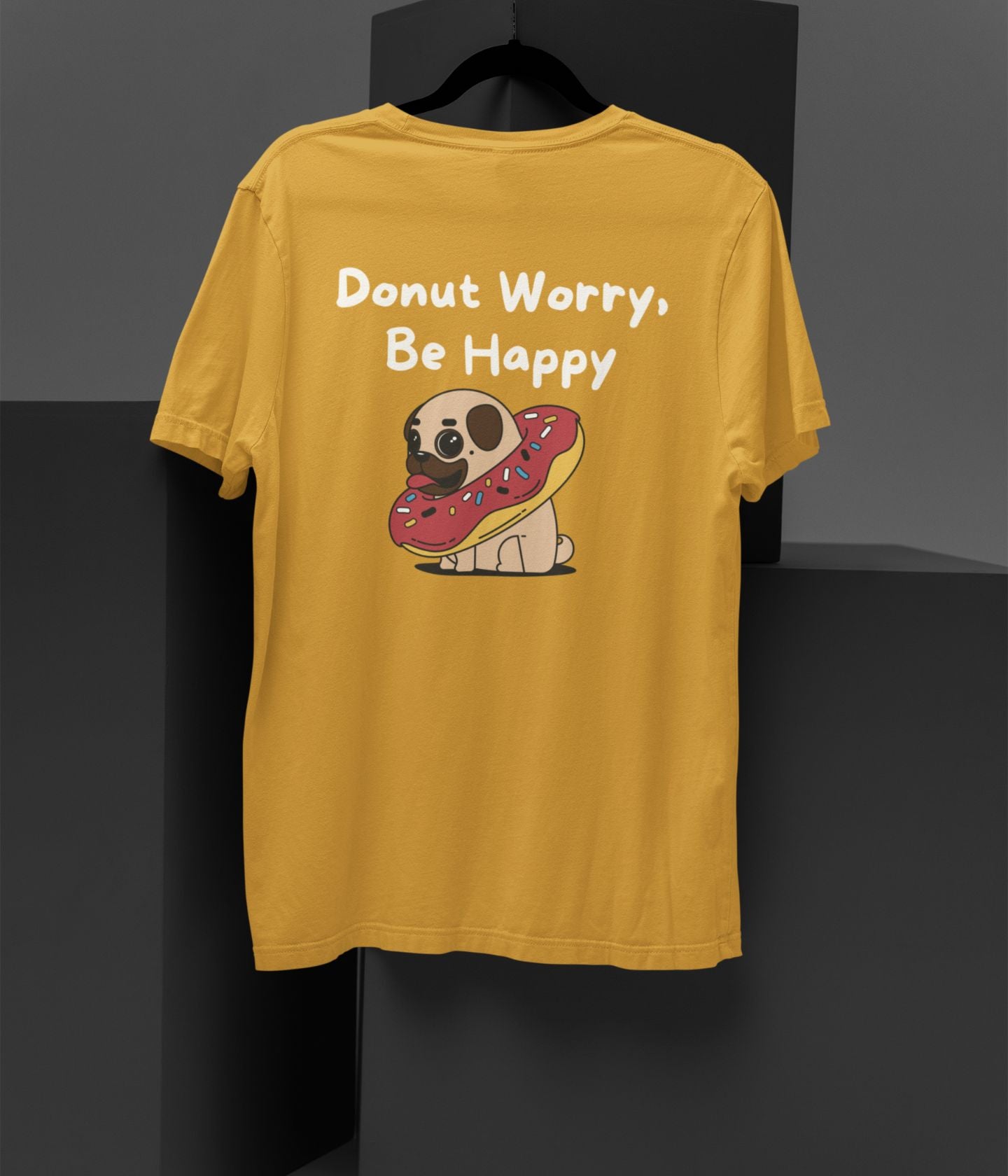 Donut Worry - Unisex Oversized Classic T-Shirt - Dark - aiink