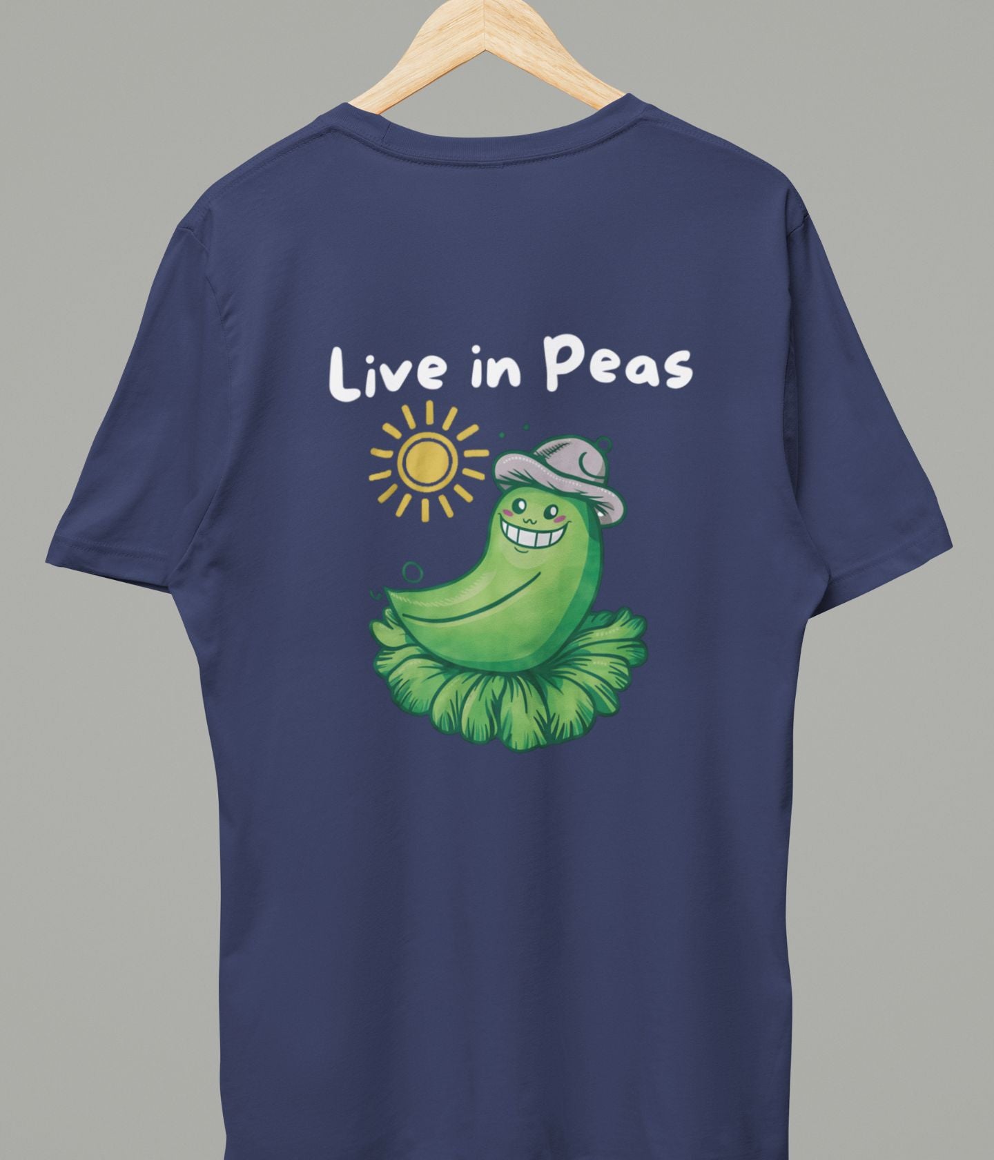 Live In Peas - Unisex Classic T-Shirt - Dark - aiink