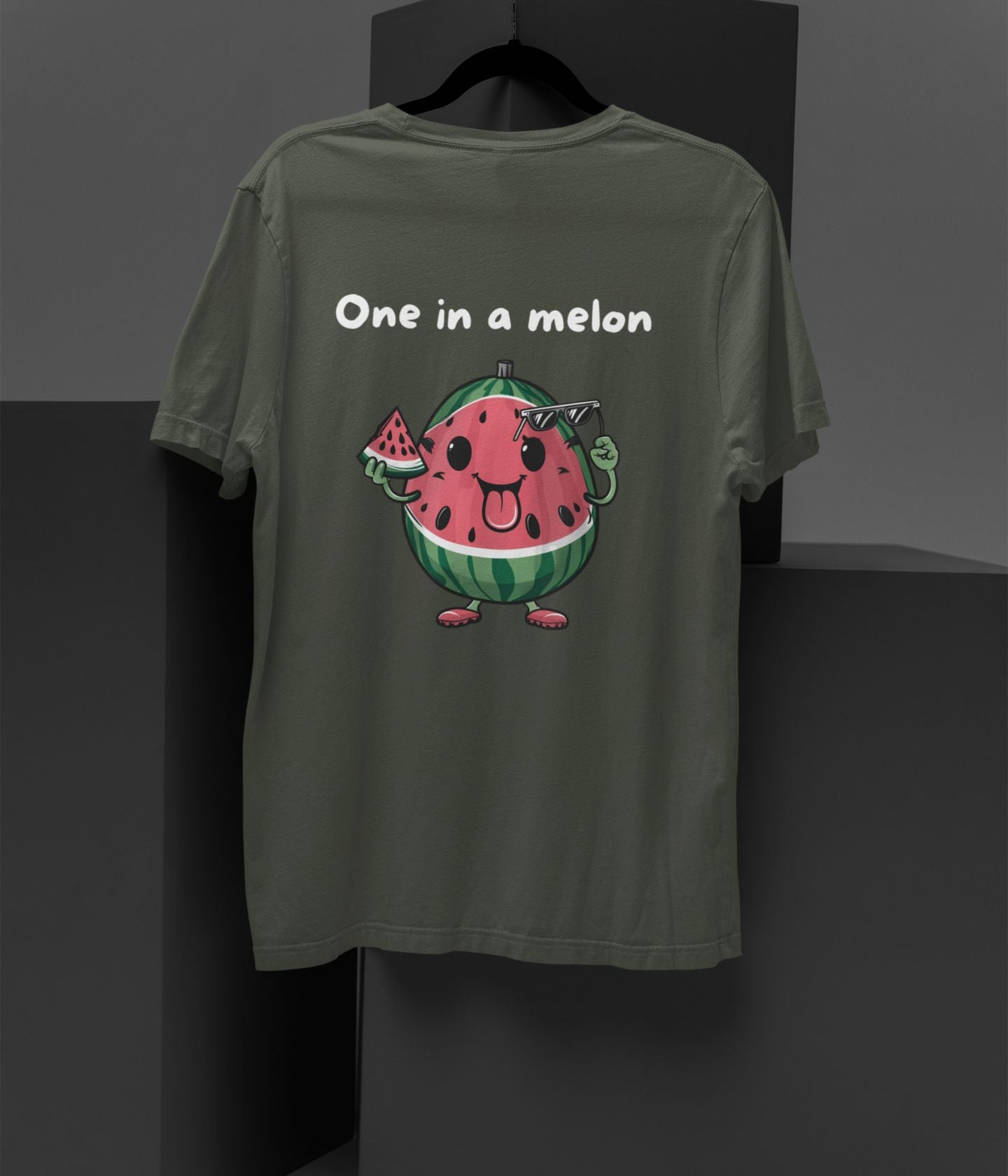 One In A Melon - Unisex Oversized Classic T-Shirt - Dark - aiink